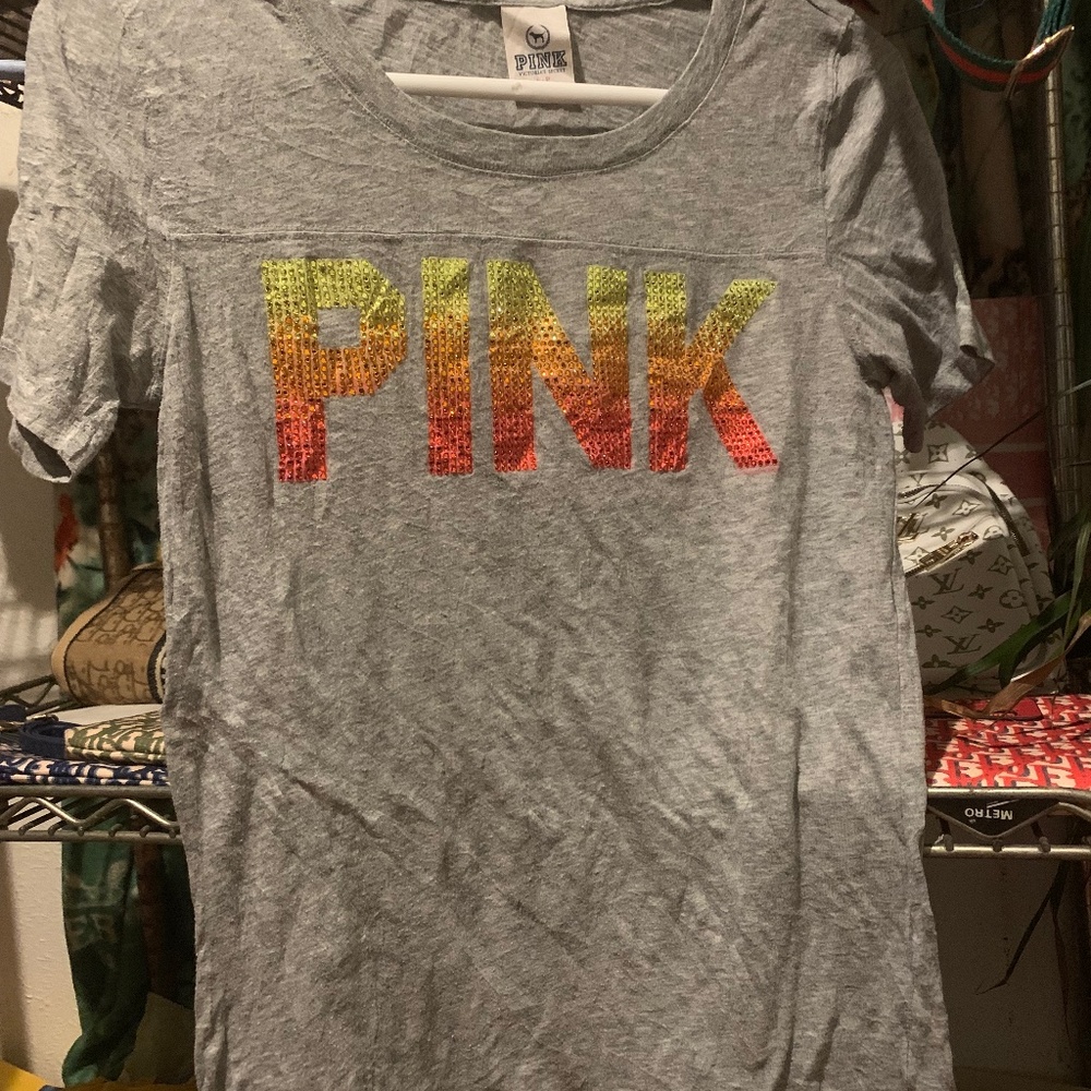 Vs PINK OMBRÉ Bling Tee